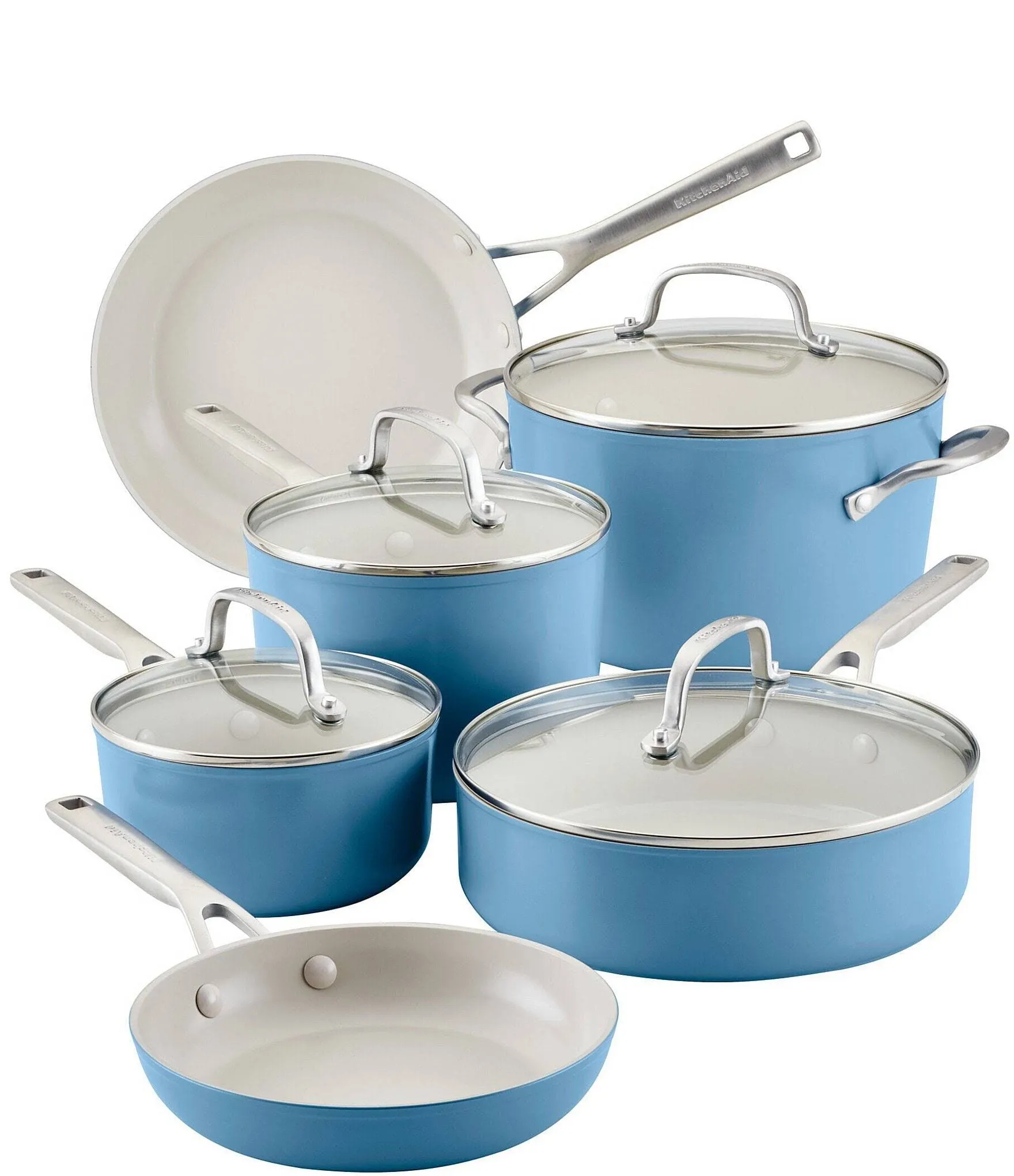 KitchenAid Hard Anodized Ceramic Nonstick 10 Piece Cookware Set