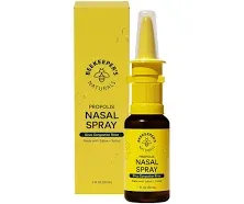 Beekeeper's Naturals Nasal Spray for Adults with Propolis, Xylitol & Saline, Clears Nasal Congestion, Moisturizes Sinus Canal, & Decongest Sinus