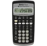 Texas Instruments BA II Plus Financial Calculator