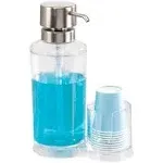 IDesign Mouthwash Dispenser Pump with Attached Paper Cup Holder Caddy, The – x x