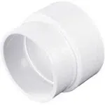 NDS Schedule 35 4 in. Hub Each x 3 in. D Hub PVC Reducing Coupling