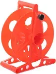 Homeon Wheels Cord Storage Reel with Center Spin Handle Easy to Use with Carrying Bag 100Feet Red