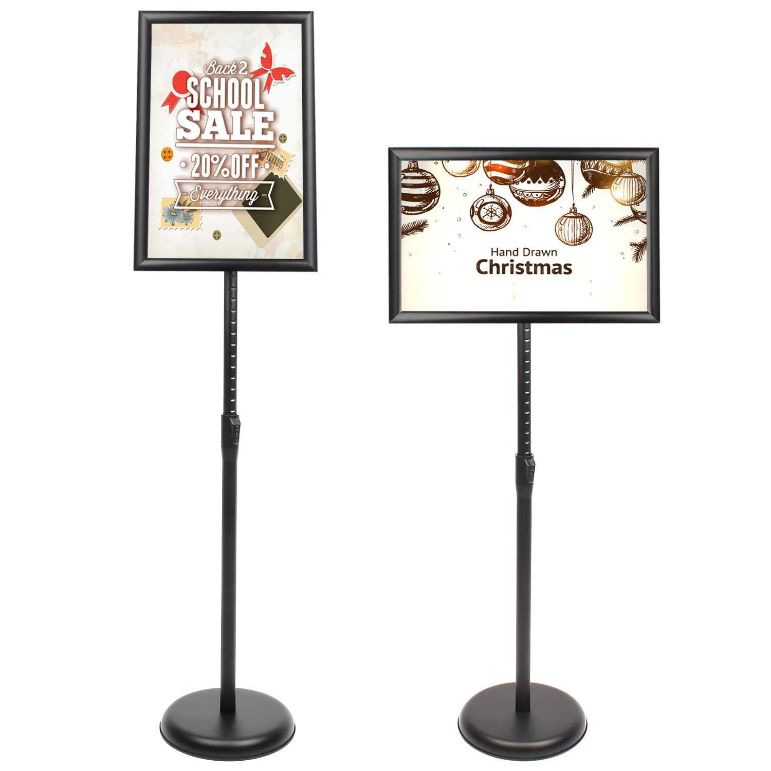 Sign Stand Sign Holder Floor Stand with Heavy Duty Pedestal