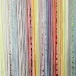 100cmX200cm Decorative Door String Curtain Beads Wall Panel Fringe Window Roo...