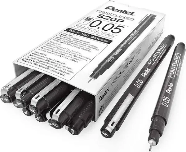 Pentel Pointliner Pen Black