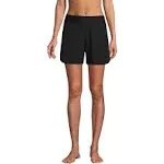 Lands’ End Women’s\u205fSize 18 W Black Quick Dry Nylon Blend Swim Shorts