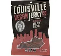 Louisville Vegan Jerky - Sweet & Smoky Carolina Mustard BBQ Vegan Meat - Lip-Smacking Vegan-Friendly & Vegetarian Jerky - Non-GMO Soy Protein, Gluten-Free High Protein Vegan Snacks (3oz)