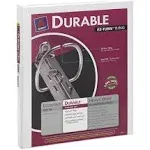 Avery Durable View Binder with Slant Rings, White, 1/2'