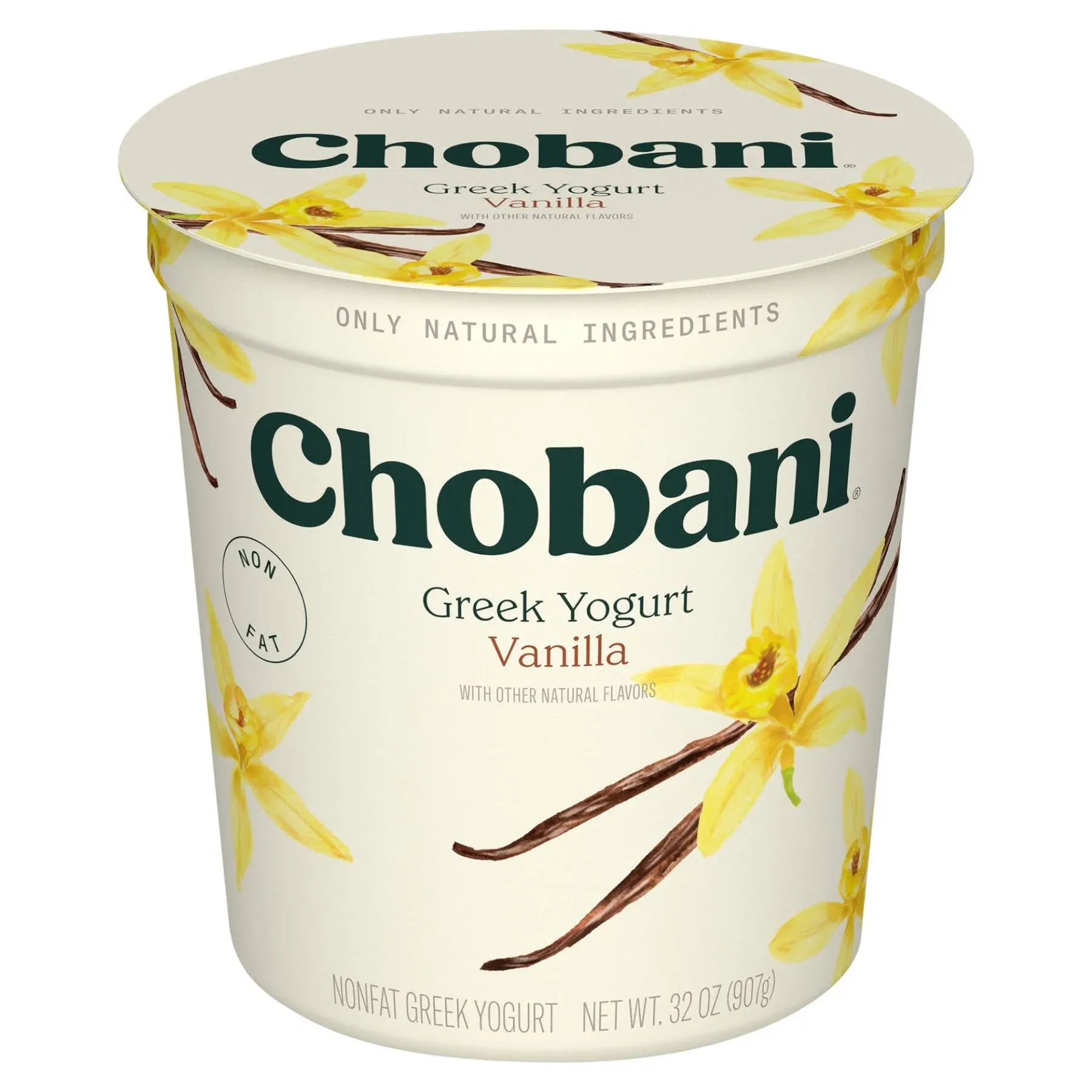 Chobani Nonfat Vanilla Greek Yogurt Tub (32 oz) | Giant