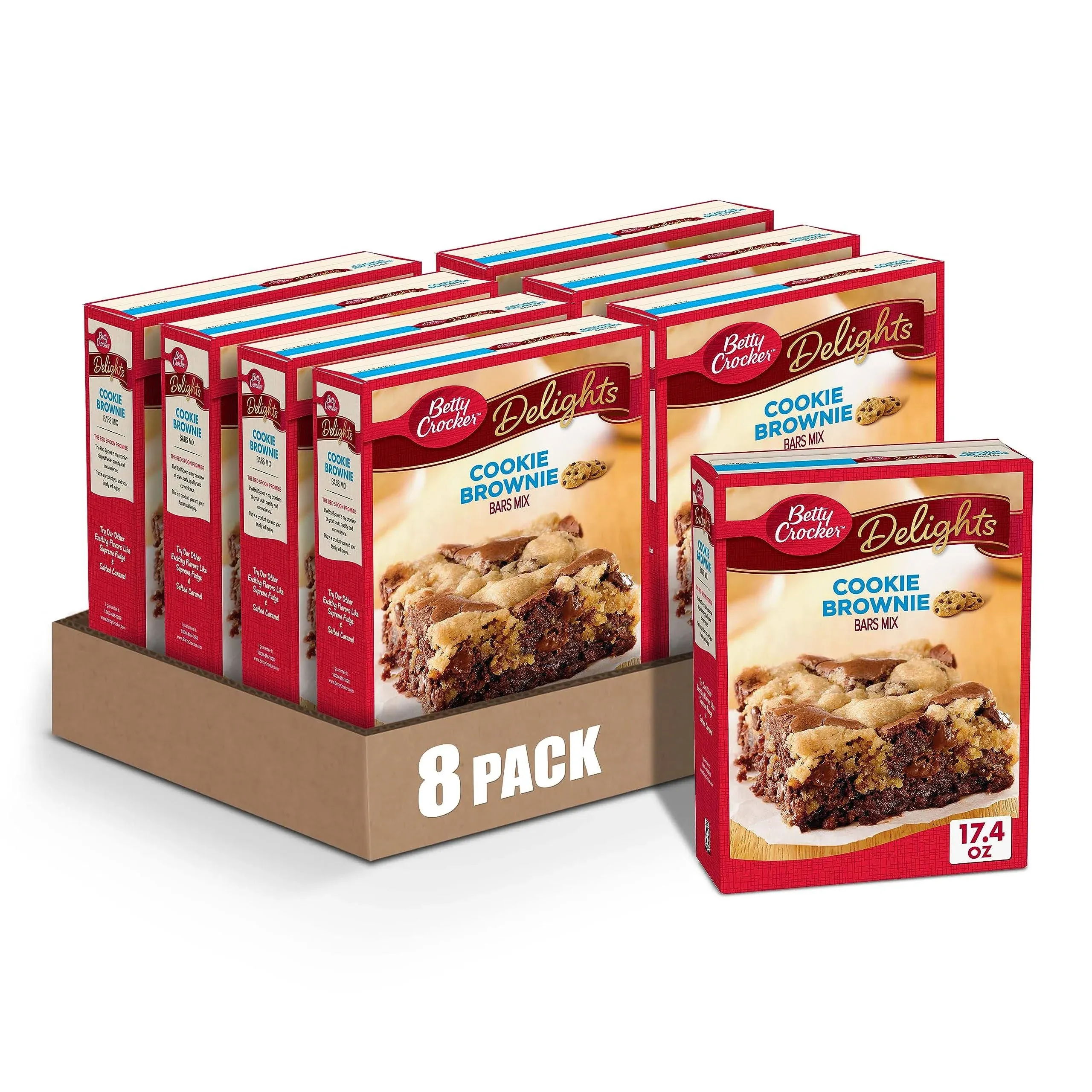 Betty Crocker Delights Bars Mix, Cookie Brownie - 17.4 oz