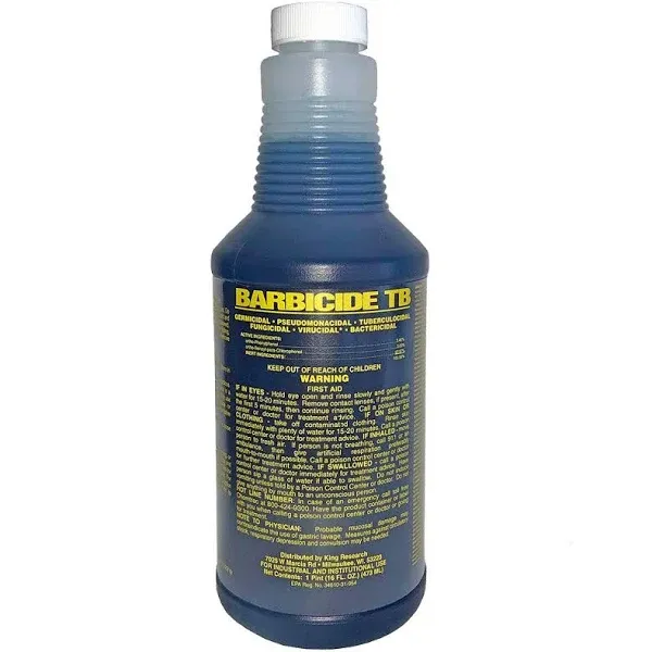 Barbicide TB Disinfectant Concentrate Pint (Formerly Barbicide Plus)