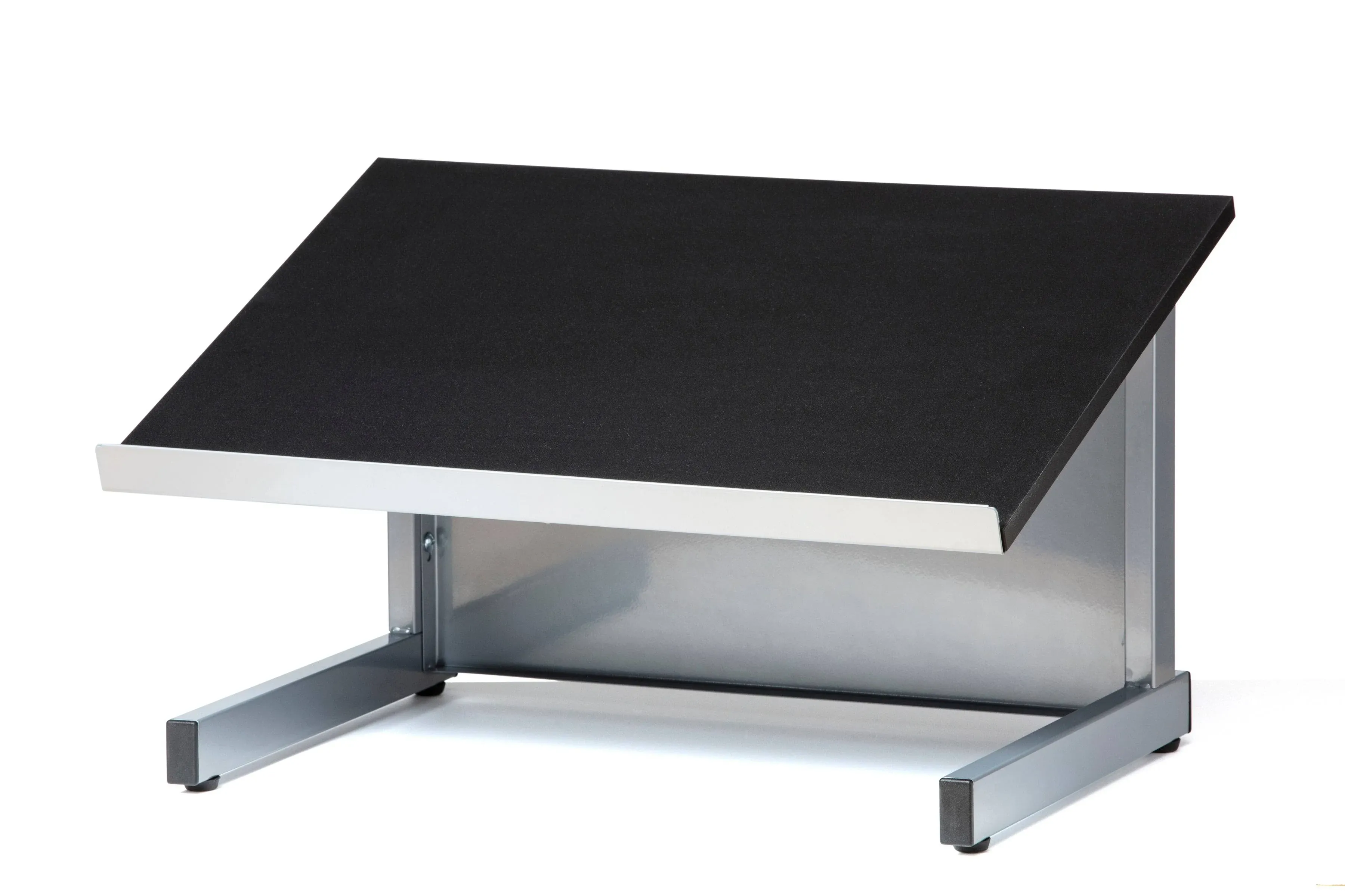 Audio Visual Direct | Tabletop Lectern Silver Black