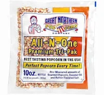 12 All-In-One Popcorn Kernel Packets for 4-Ounce Kettles