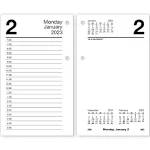 AT-A-GLANCE Desk Calendar Refill with Tabs, 3.5 x 6, White Sheets, 2023 E717T50