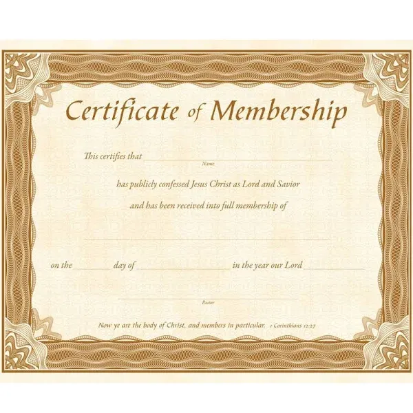 Membership Certificate (6)