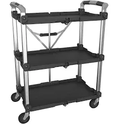 Olympia Tools 85-188 Pack-N-Roll Folding Collapsible Service Cart