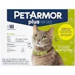 PetArmor Plus Flea & Tick Topical for Cats 6 / Over 1.5lbs