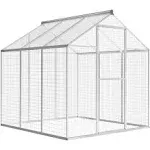 vidaXL Outdoor Aviary Aluminum 72"x70.1"x76.4"