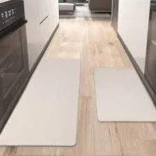 Kitchen Mats 2 PCS, Cushioned Anti Fatigue Kitchen 17.3&#034;x 28&#034;+17.3&#034;x 47&#034; Grey