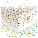 Sparkle and Bash 20 Pack Rainbow Confetti Shakers, Party Confetti Bulk Pack for Wedding, Bridal Shower, Graduation