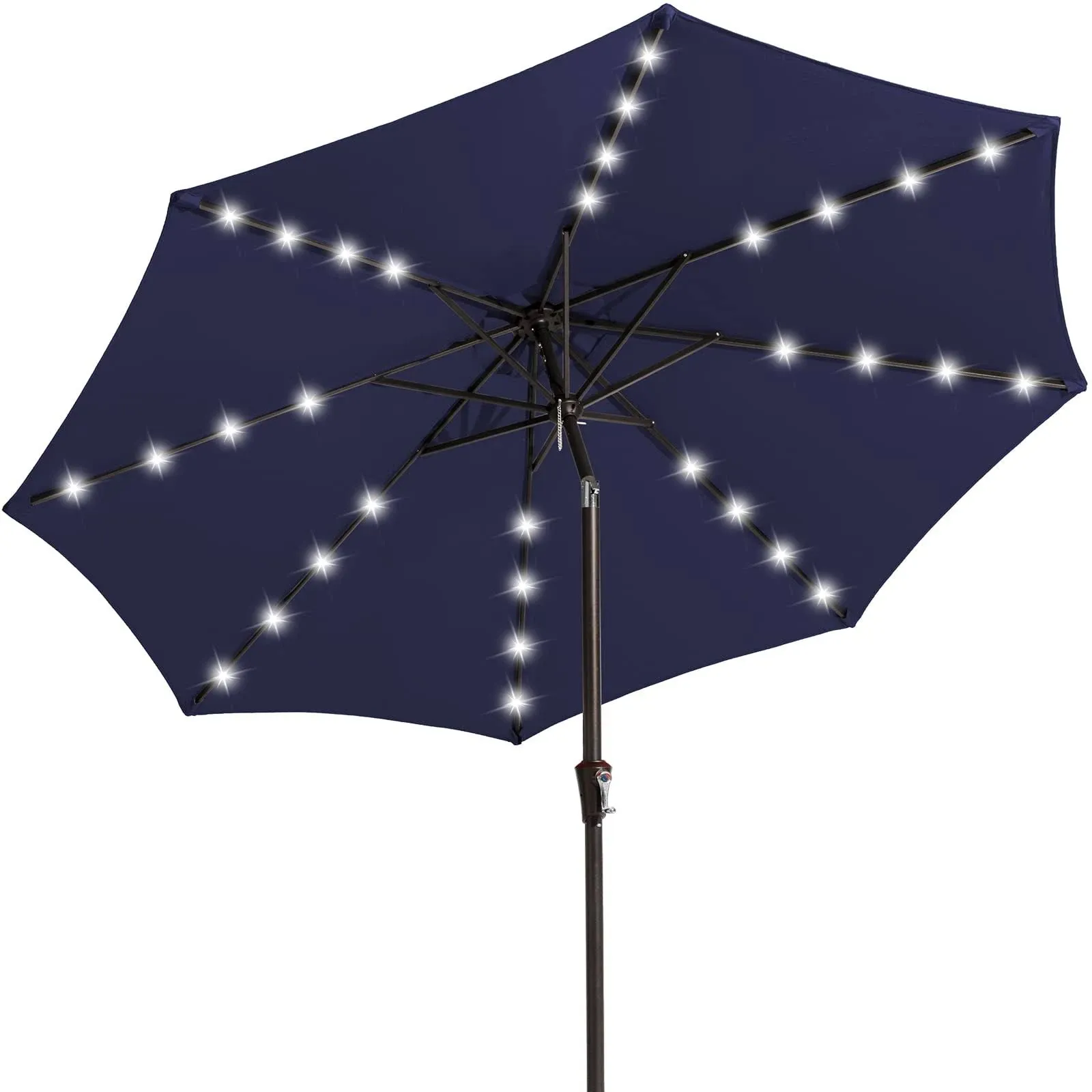 JEAREY Upgrade 9ft LED Lighted Patio Umbrella