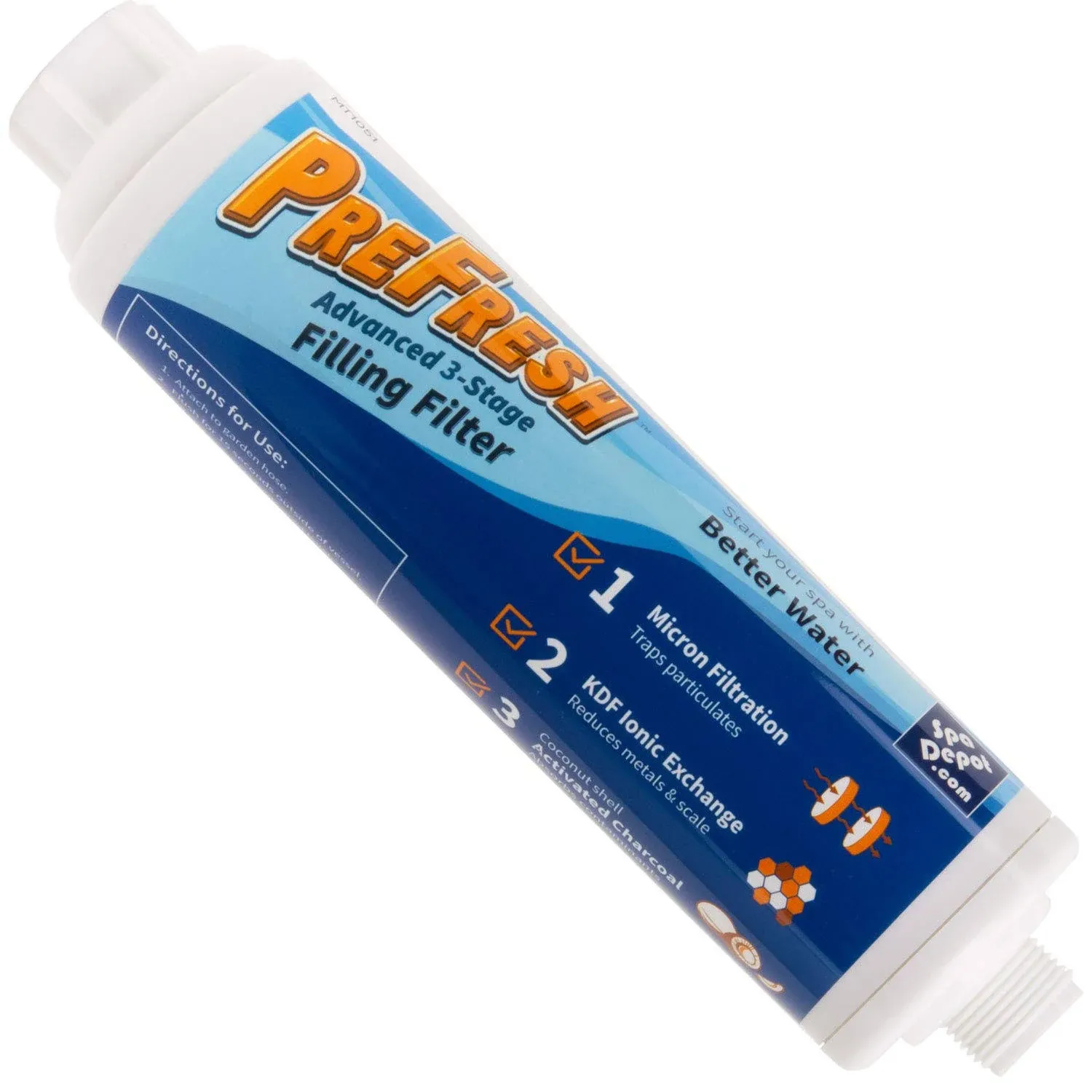 Pre Fresh Hose End Water Filter for Filling Pool, Spa, Hot Tub & Spot Free Car Wash