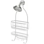 iDesign York Lyra White Shower Caddy