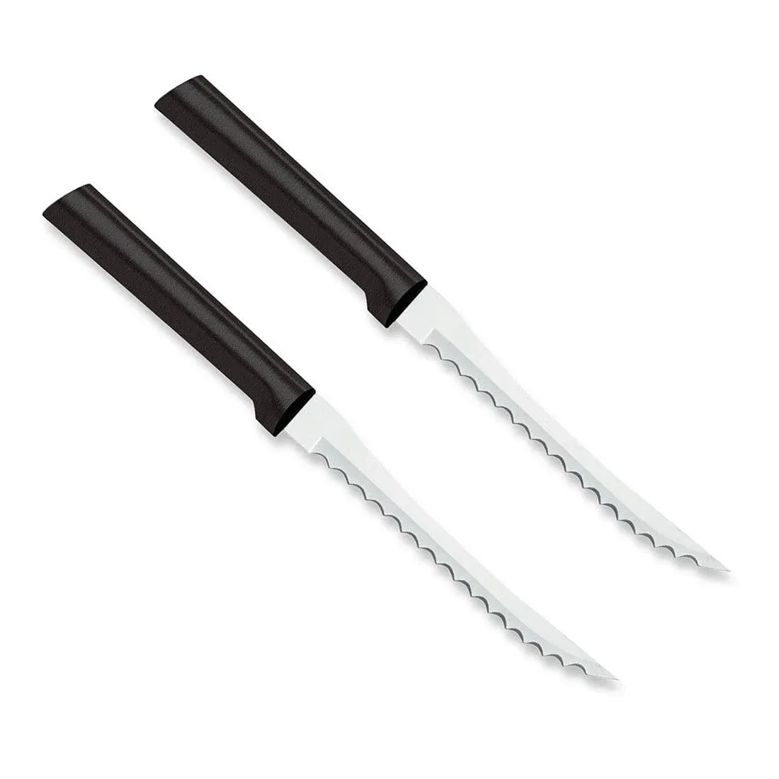 Rada Mfg Cutlery Tomato Slicer Knife with Black Handle 2 Pack