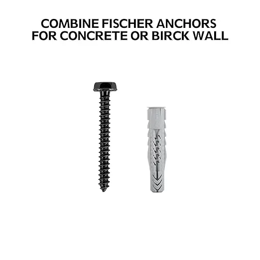 Mounting Dream Lag Bolt Kit for TV Wall Mount Comes with M8 Lag Bolt for Wood Stud, Fischer Anchors for Concrete Wall, Includes Allen Key and Bubble Level for Easy Installation MD5753