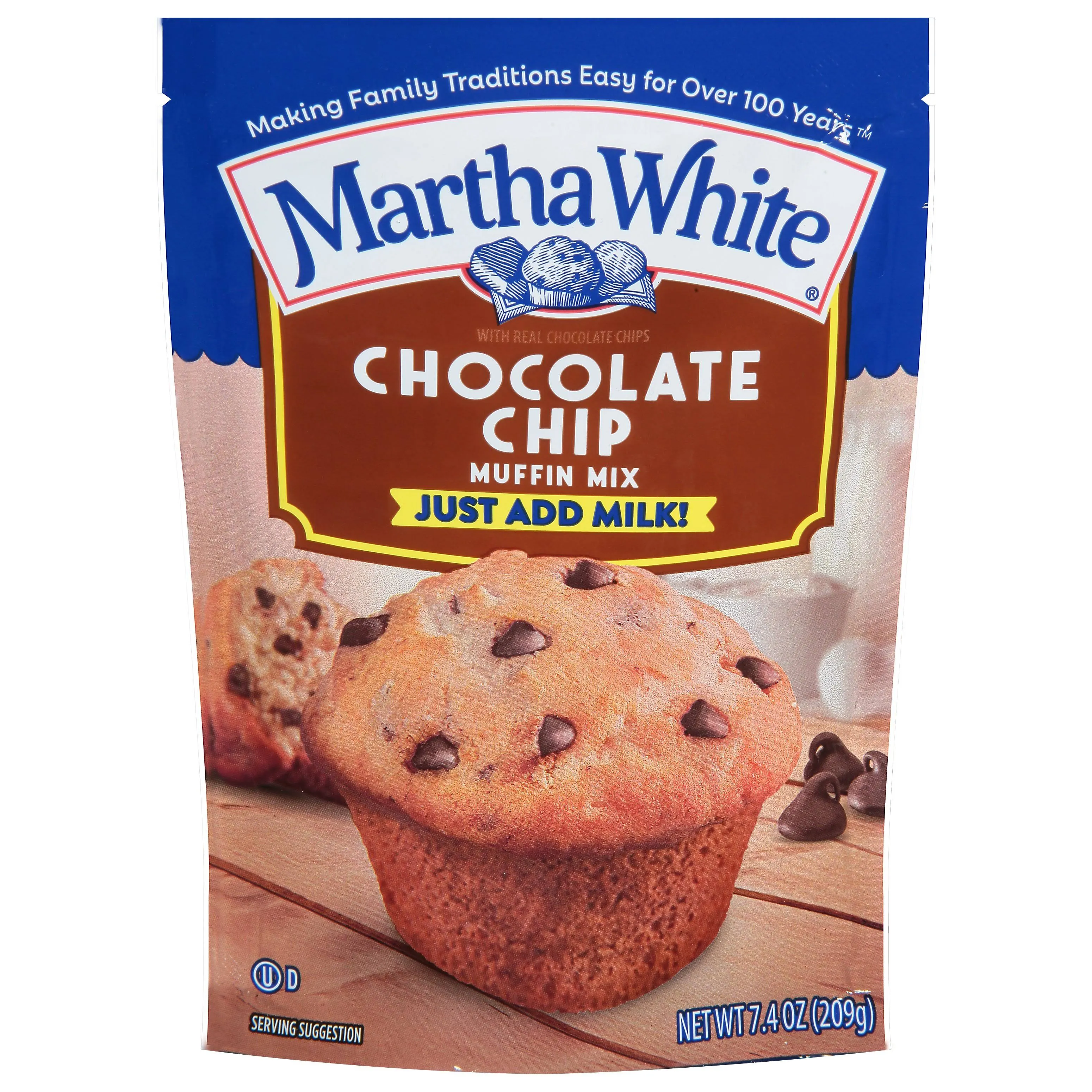 Martha White Chocolate Chip Muffin Mix (7.4 oz)