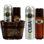 Cuba Gold by Cuba for Men - 2 Pc Gift Set 3.4oz After Shave, 6.7oz Body Spray