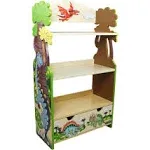 Teamson Kids Dinosaur Kingdom Bookcase With 3 Shelves and Drawer