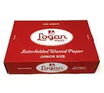 10 3/4" Length X 8" Width, LOGAN Wrap NORPAK Interfolded Wax Paper 500 Sheets