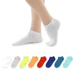 MONFOOT Women's and Men's 10-20 Pairs Thin Cotton Low Cut Ankle Socks, multipack