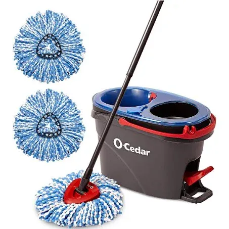 O-Cedar EasyWring RinseClean Microfiber Spin Mop & Bucket Floor Cleaning System