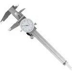 Dial Caliper- Stainless Steel and Shock Proof Tool With Plastic Carry Case, 0- 6 Inch Measuring Range For Accurate Measurements by Stalwart