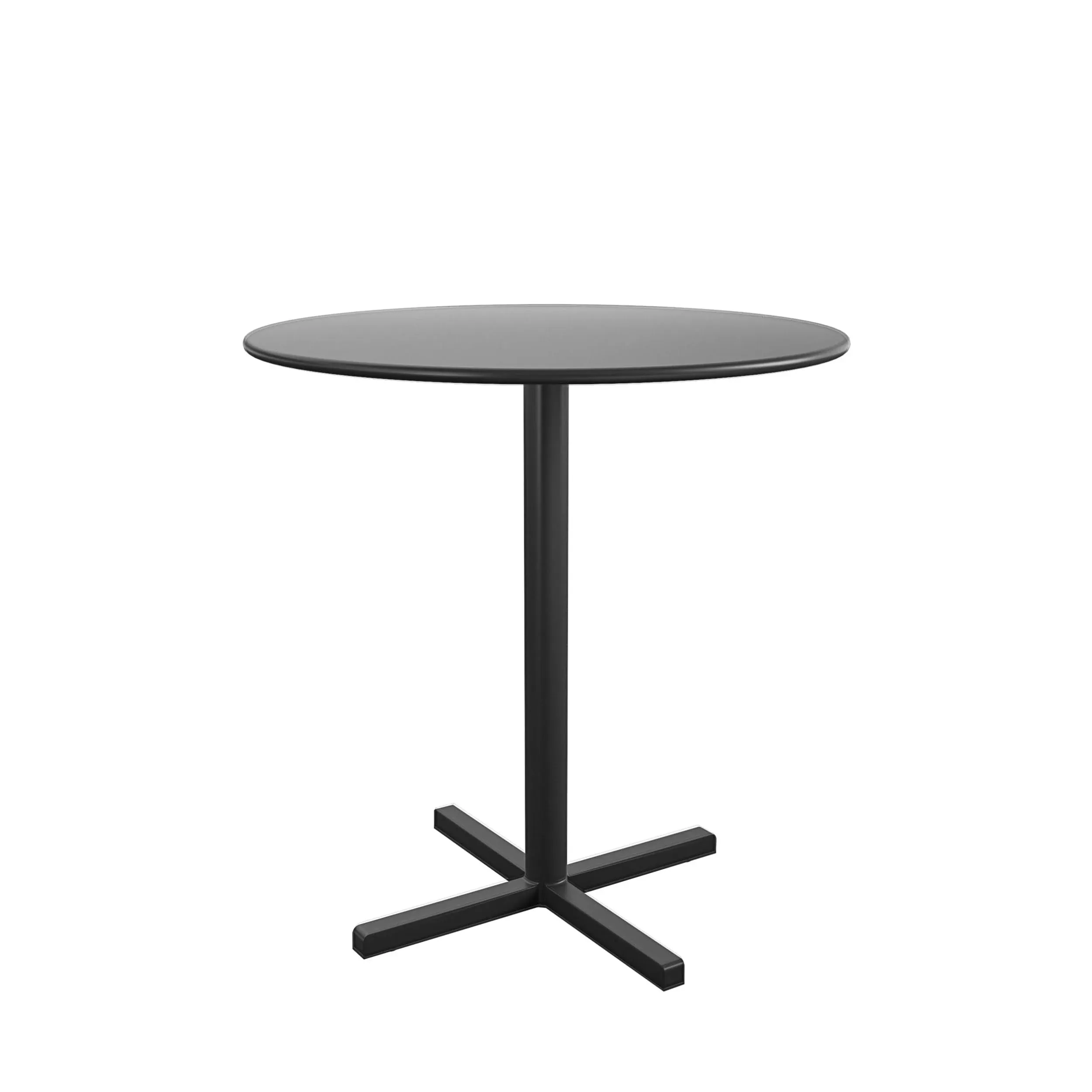 Cosco 24" Round Indoor/Outdoor Steel Bistro Table - Black