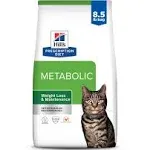 Hill's Prescription Diet Feline Metabolic Advanced Weight Solution Cat Food - 8.5 lb bag