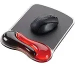 Kensington Duo Gel Wave Mouse Pad Wrist Rest Red