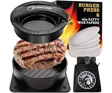 Mountain Grillers Burger Press Patty Burger Maker Non Stick Hamburger Mold Kit