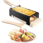 Cheese Raclette W Foldable Handle Candlelight Cheese Melter Pan W Spatula And 3 