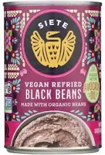 Siete Black Beans Vegan Re Fried 16 oz