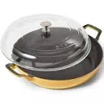 Staub Cast Iron 3.5-qt Braiser with Glass Lid