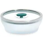 Anyday Microwave Cookware | 2 Piece Large Shallow Dish | Microwave Cooker | Microwave Steamer for Cooking | Microwave Safe Mixing Bowls | Food