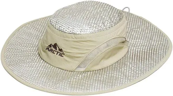 Arctic Air Evaporative Cooling Hat Beige One Size Fits Most