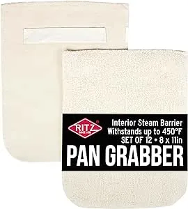 RITZ Food Service CLPG1-6P Terry Hot Pad Pot Holder with Steam Barrier Commer...