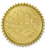 PaperDirect Official Seal of Excellence Embossed Gold Certificate Seals