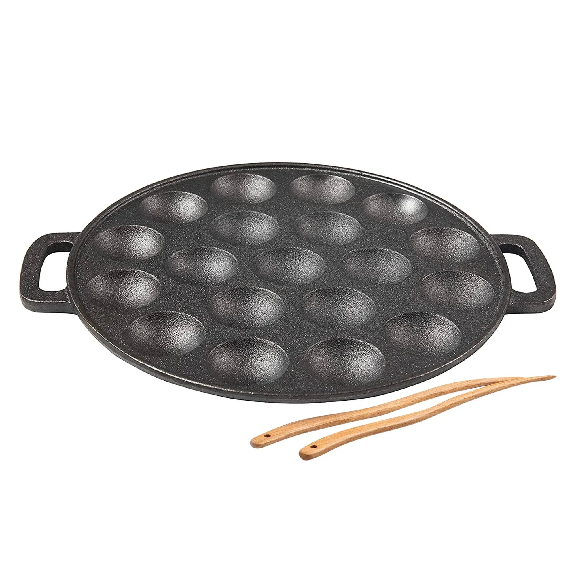 Cast Iron Aebleskiver Pan/Ebelskiver Pan/Ideal for Mini Pancake Mold, Cake Po...