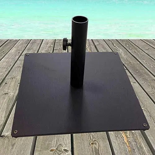  Steel Plate Umbrella 36 lbs, Black Base