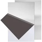 CKVIHAV 430 Stainless Steel Sheet Metal 12" x 1/32" Inch Metal Plates for Magnetic Mount Board Wall 20GA 430 Stainless Steel Shim Stock Plates